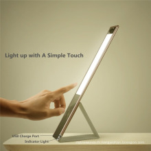 Lampe de table LED en cuir de promotion 2017 avec 3 niveaux de luminosité